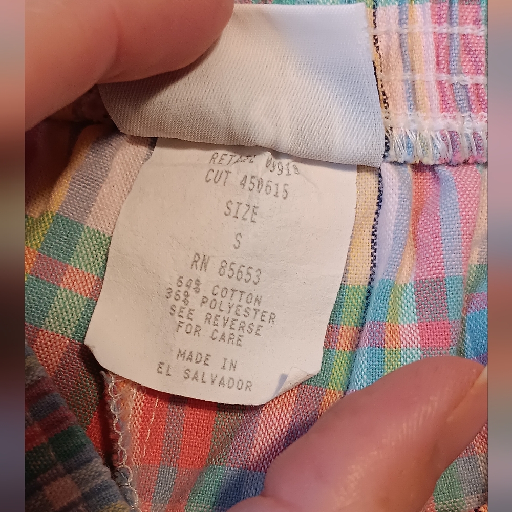 Vintage Ladies Koret Multicolor Plaid Shorts - Picture 6 of 11